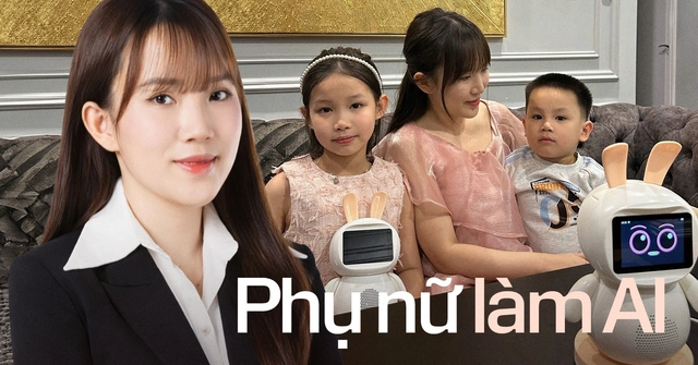 Nữ kỹ sư chế tạo robot AI nói chuyện với con